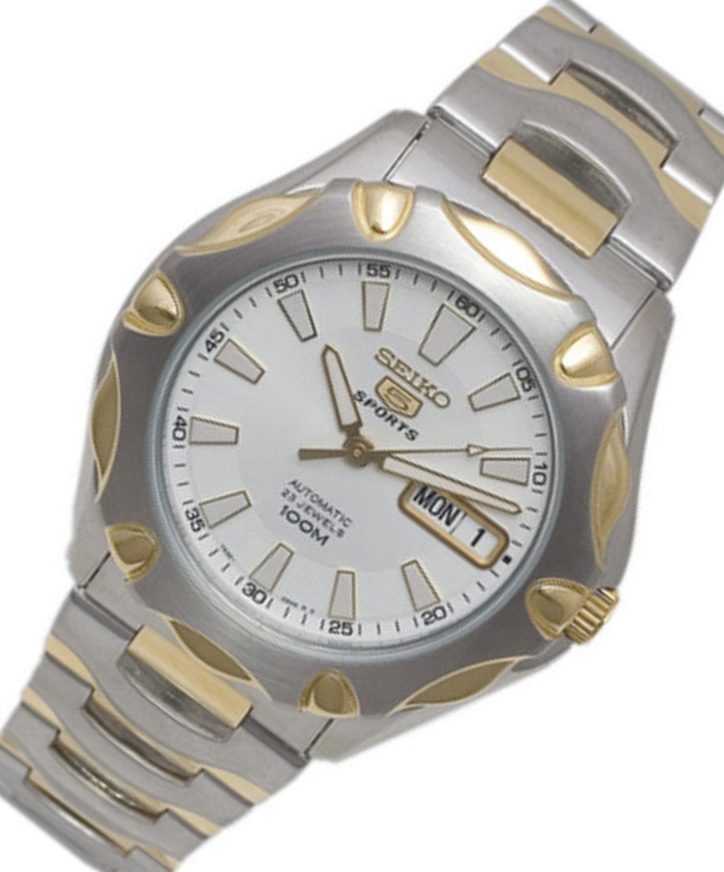 seiko 5 gold silver
