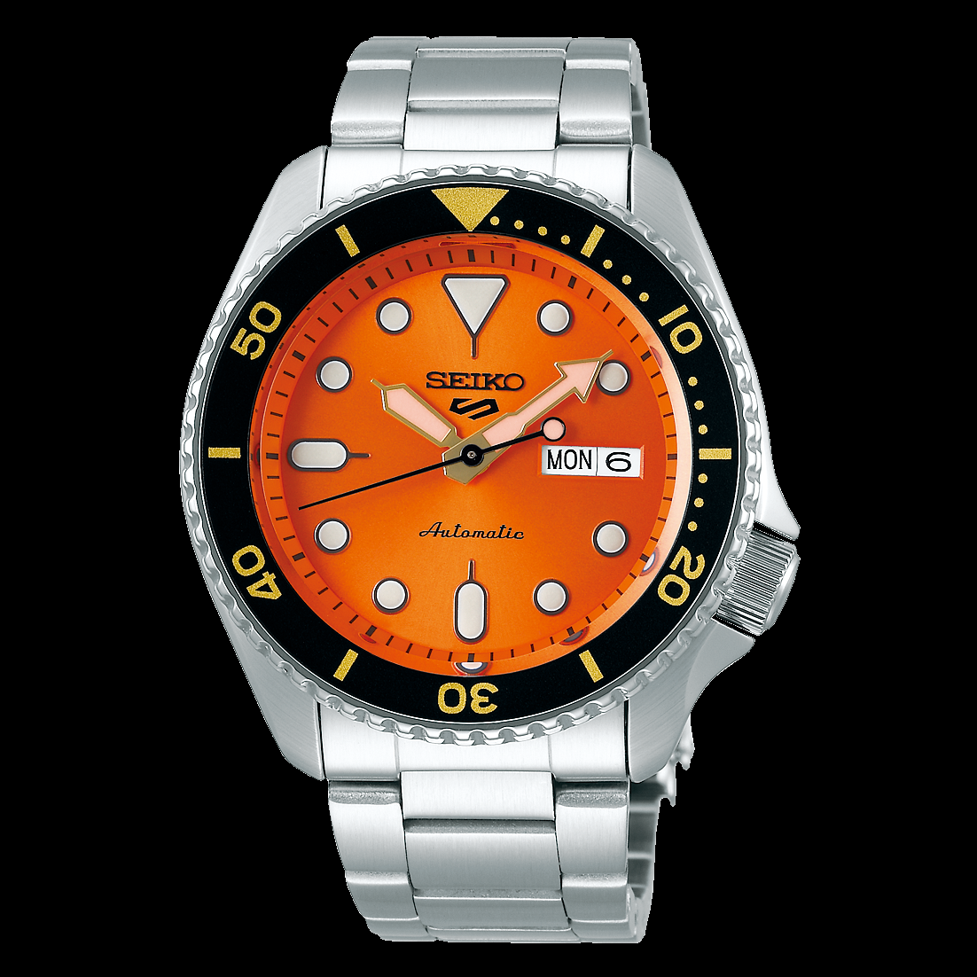 SEIKO 5 Sports SRPD59 SRPD59K1 NEW SKX ORANGE Diver Automatic Mens Watch - Chronospride